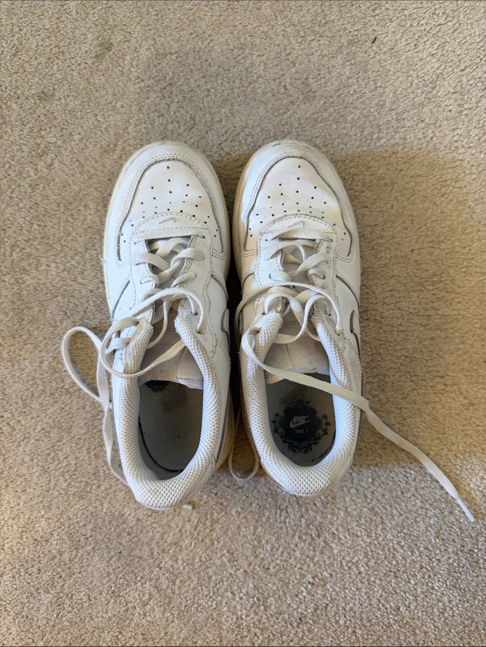 Nike White Low-Top Athletic Sneakers